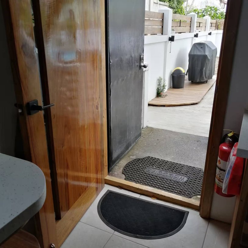 outside door leading to the pool