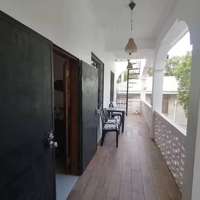 Back porch overlooking the backyard